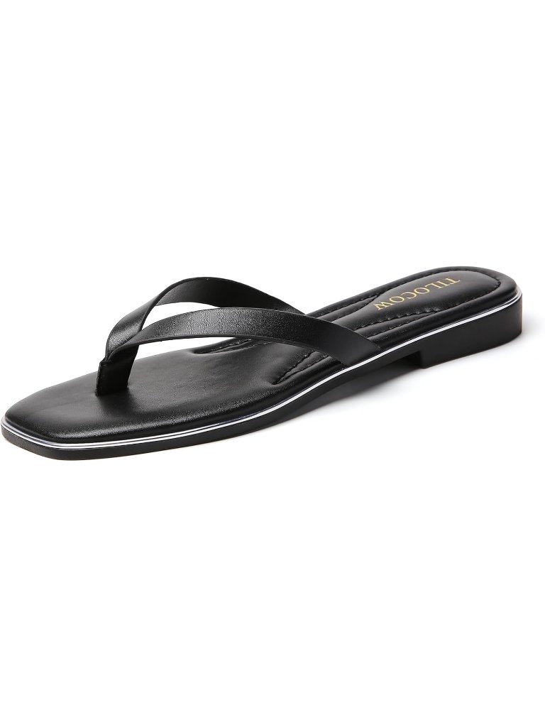 Women's Black Lightweight And Memory Foam Insole Dressy Comfortable Slipper